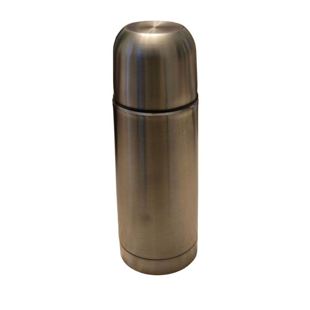 Stainless Steel Vacuum Thermos Bottle Travel Mug w/ Carry Case Strap - Picture 5 of 11
